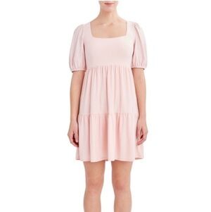 BCBG Paris Women's Knit Eyelet Sleeve Dress